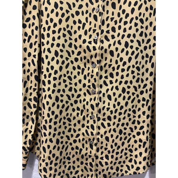 UNTUCKit Long Sleeve Leopard Print Top Women's Size 4 - Picture 3 of 9